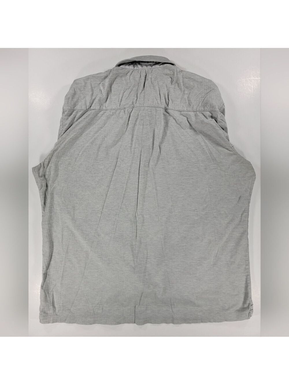 Butter Cloth Shirt Men 3XL XXXL Polo Long Sleeve Stretch Comfort Gray - Picture 14 of 14